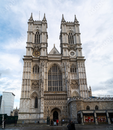 North entrance of Westminster Abbey, London 2020 February