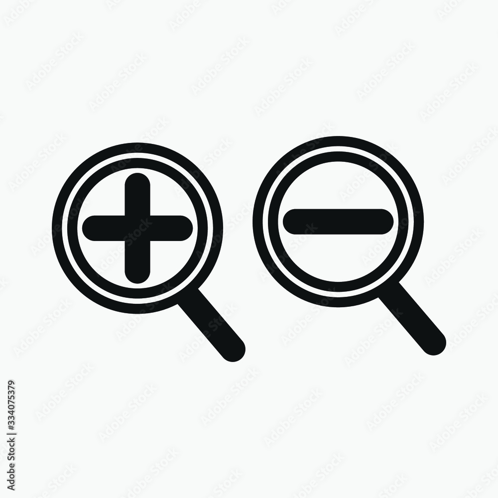magnifying glass with symbol magnifying glass with symbol