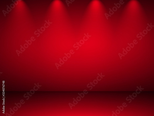 Black and red background. Elegant and beautiful studio background.