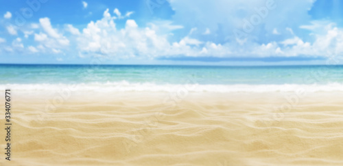 Fototapeta Naklejka Na Ścianę i Meble -  Sand, sea, sky and beach background