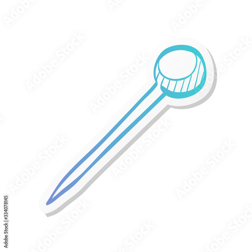 Sticker style icon - Needle