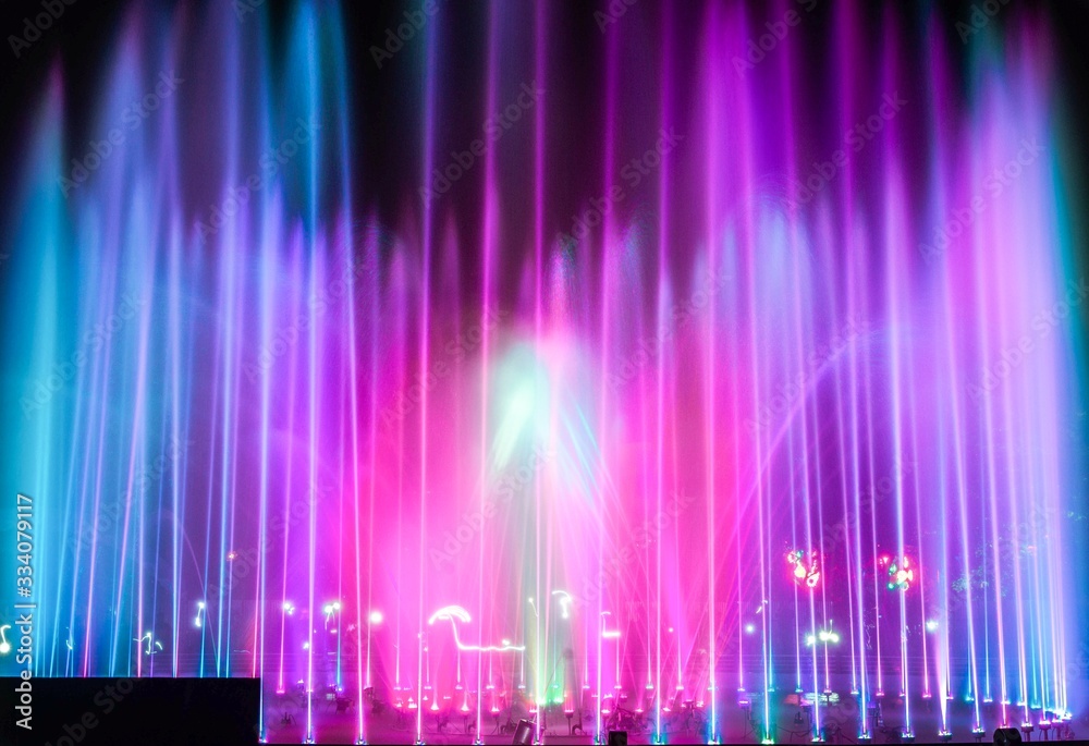 Colorful Dancing Water in the night Colorful Dancing Water in the night