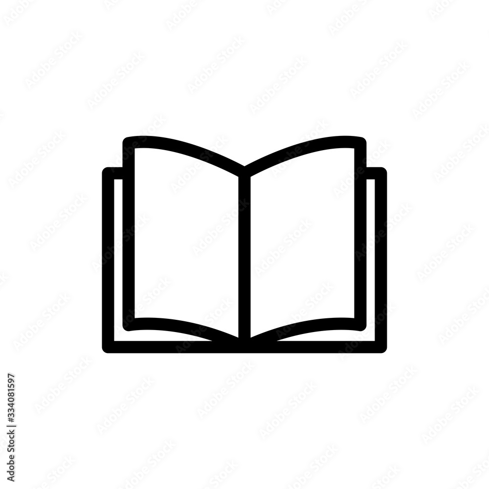 Open book, reading icon vector Open book, reading icon vector