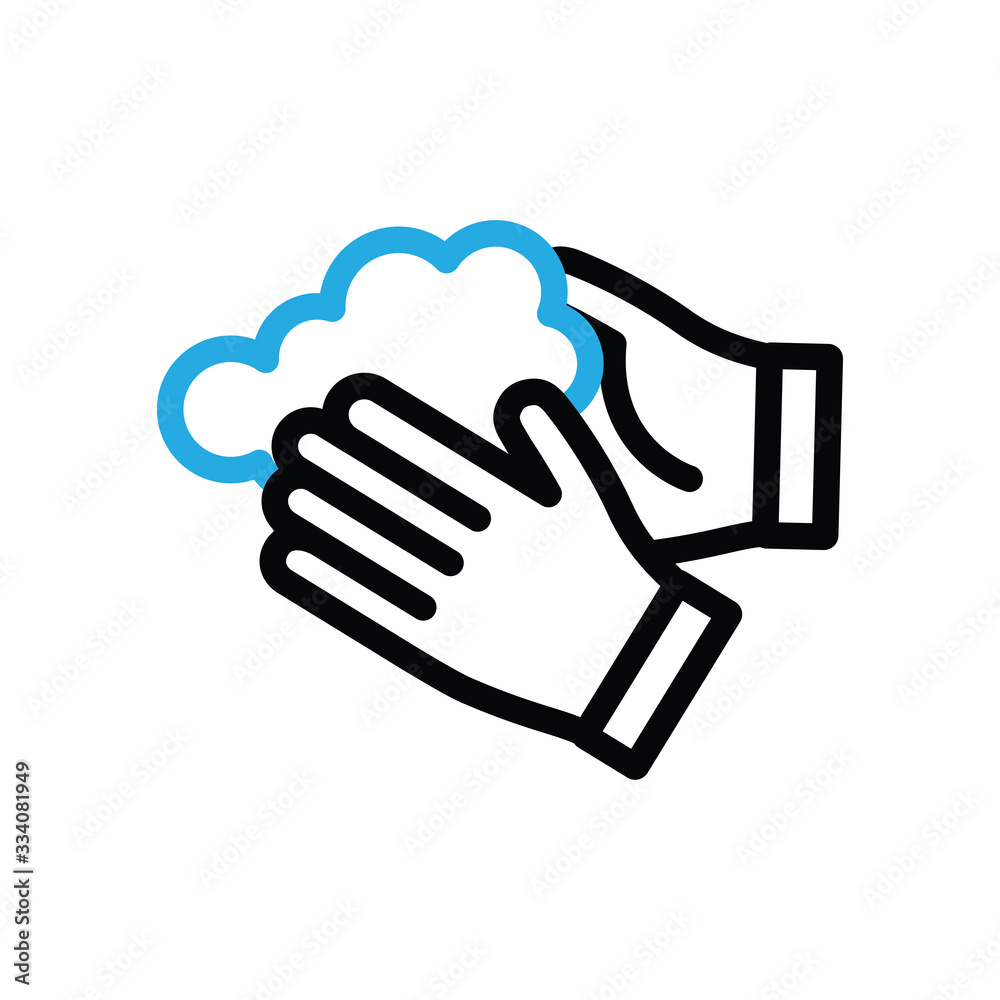 Wash your hands vector icon Wash your hands vector icon