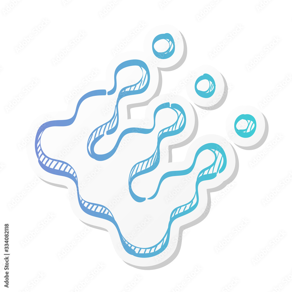 Sticker style icon - Printing raster dots Sticker style icon - Printing raster dots
