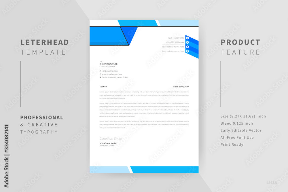 Cyan Color Creative Letter Head Template Design. Cyan Color Creative Letter Head Template Design.