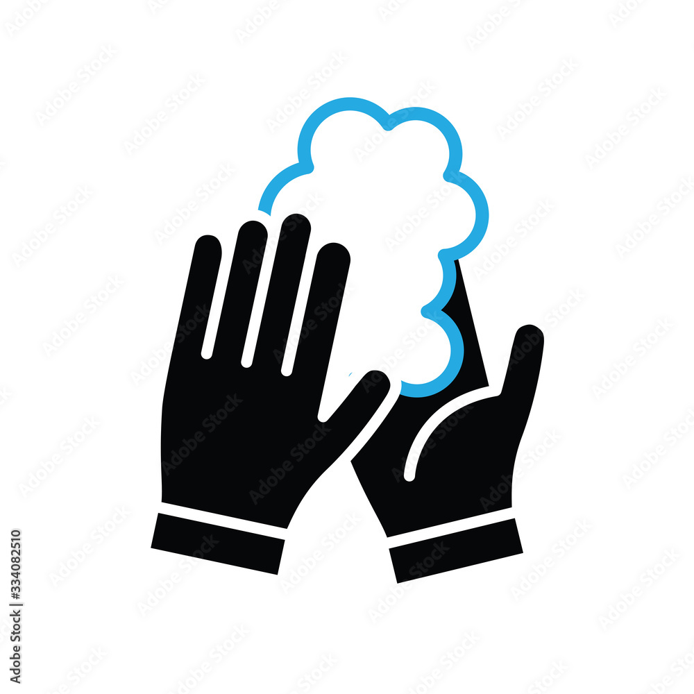 Obraz premium Wash your hands vector icon