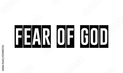 Fotografija Fear of God, Christian faith, motivational quote of life
