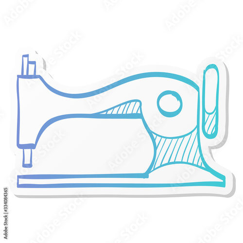 Sticker style icon - Vintage sewing machine