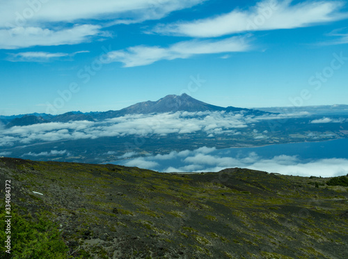 Volcán Osorno, ubicado en la región de los lagos, Chile.