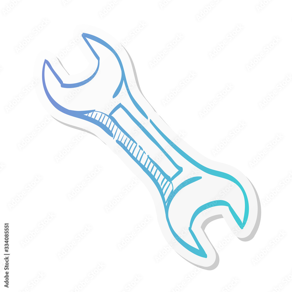 Fototapeta premium Sticker style icon - Bicycle tools