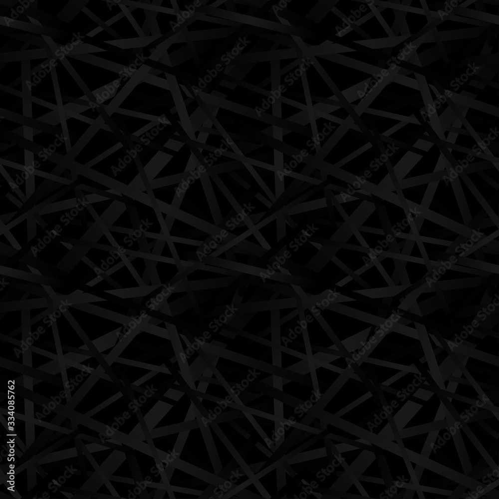 Black straw seamless pattern. Glowing gradient lines repeating texture. Black straw seamless pattern. Glowing gradient lines repeating texture.