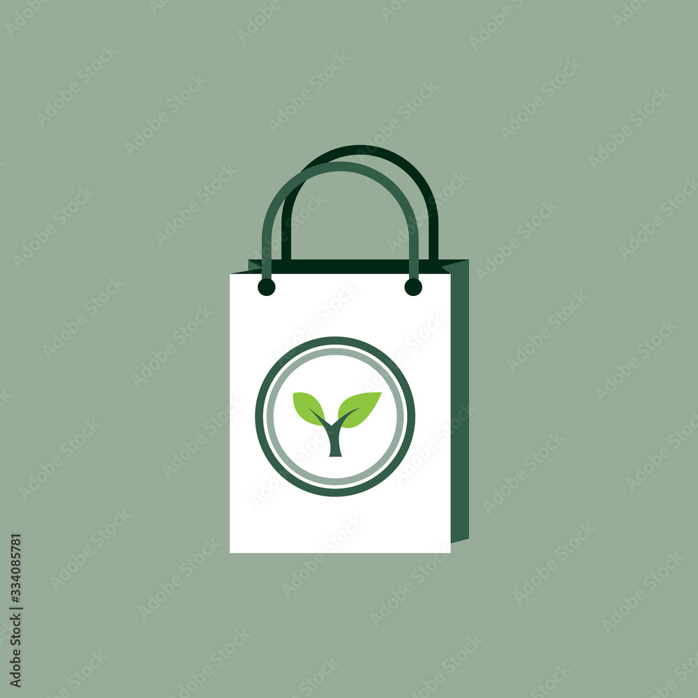 ecobag object recyclable material for save environmental concept ecobag object recyclable material for save environmental concept