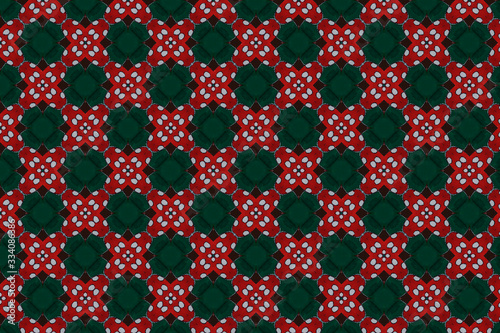 pattern verde rosso