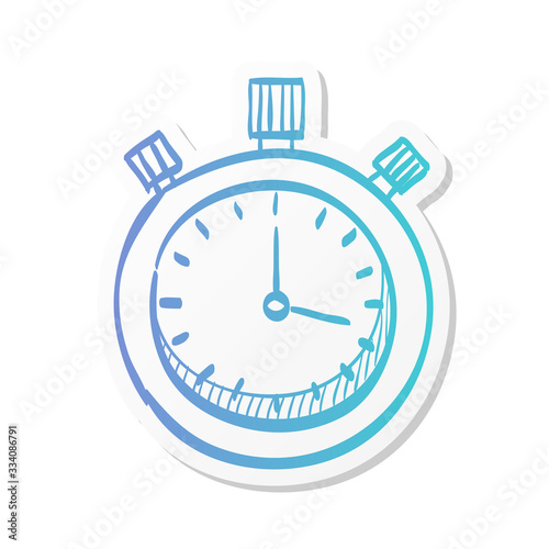 Sticker style icon - Stopwatch