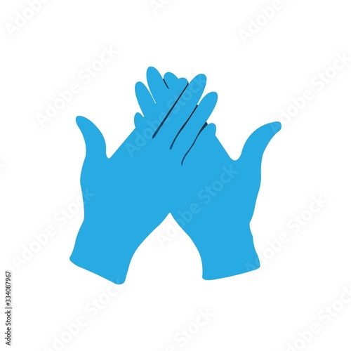 Hand gloves logo