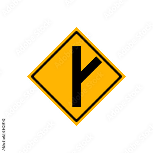 Free Download Y fork junction sign , Part of a series. - GFXLoad