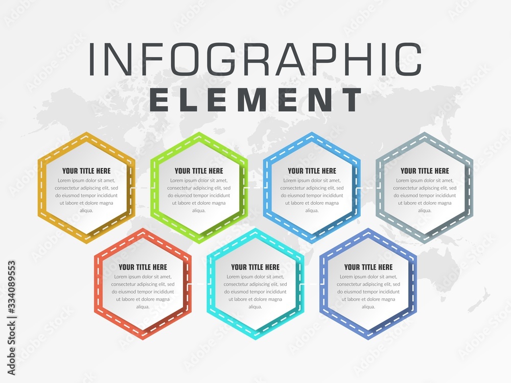 Seven Point Infographic Element Business Strategy Seven Point Infographic Element Business Strategy