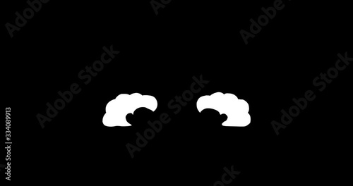Cartoon smoke Elements Motion Graphics Pack with alpha channel.