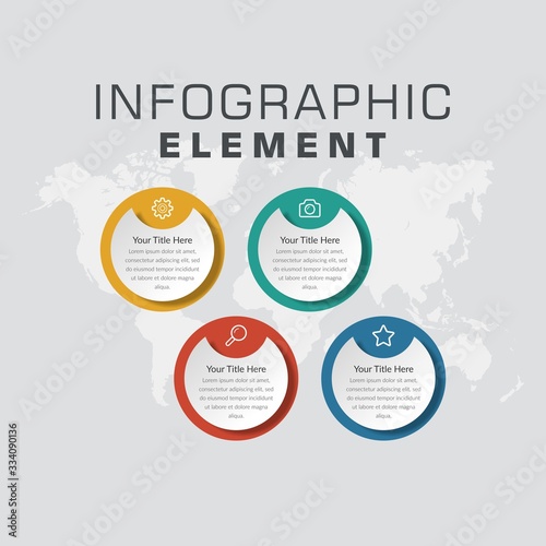 Abstract Infographic Element for Business Strategy