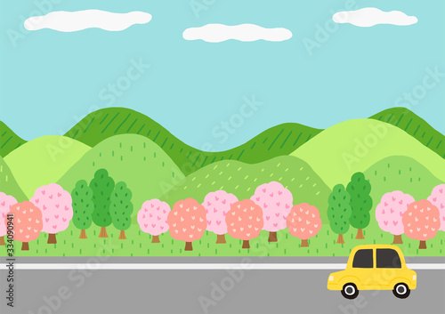 桜 お花見 ドライブ