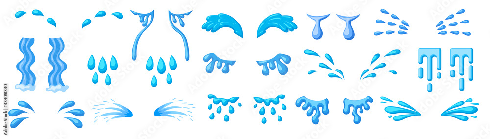 Tear cartoon vector set icon. Isolated cartoon set icon droplet of cry. Vector illustration tear on white background. Tear cartoon vector set icon. Isolated cartoon set icon droplet of cry. Vector illustration tear on white background.