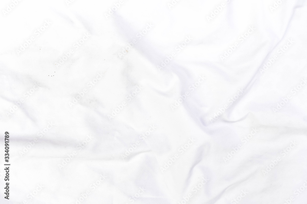 Obraz premium Abstract white fabric texture background. Wavy white cloth. 