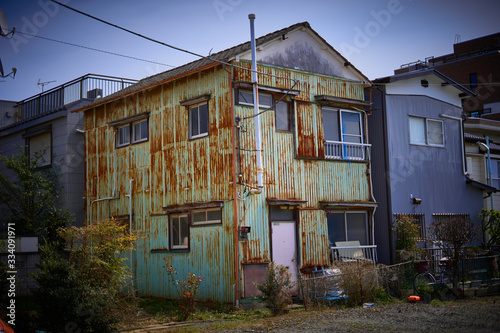 a rusty house in Tokyo