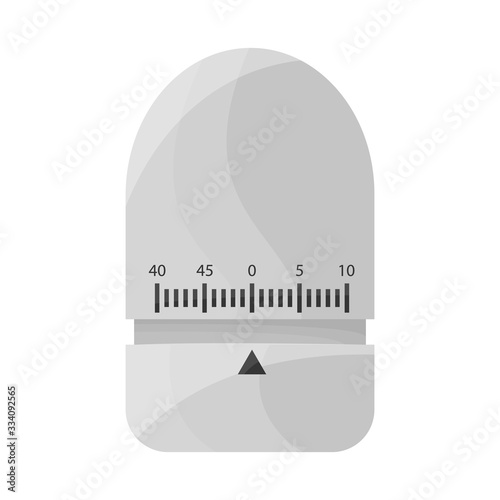 Vector design of timer and watch icon. Web element of timer and knob stock vector illustration.