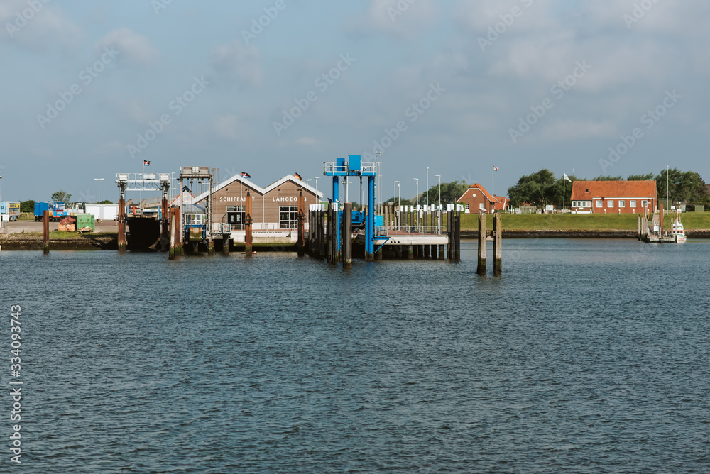 Small harbour of the island Langeoog, Germany