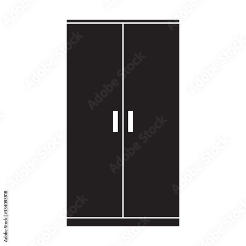 Closet vector icon.Black vector icon isolated on white background closet .