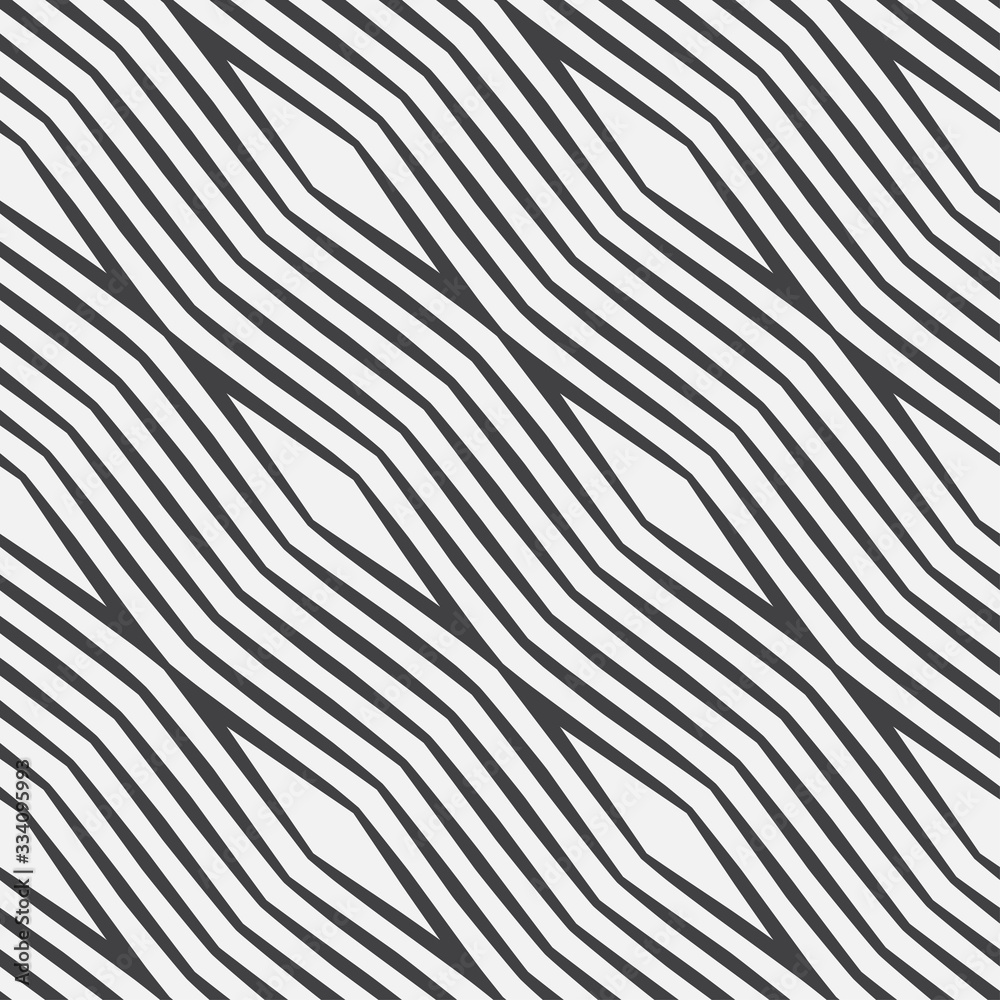 Seamless geometric pattern with curved lines.