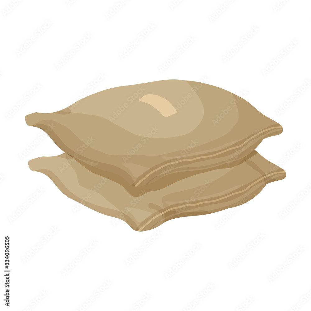 Farmer bag vector icon.Cartoon vector icon isolated on white background farmer bag. Farmer bag vector icon.Cartoon vector icon isolated on white background farmer bag.