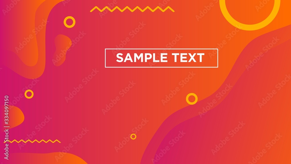 Abstract Background orange gradient with liquid and modern geometric for banner, promotion, and presentation business