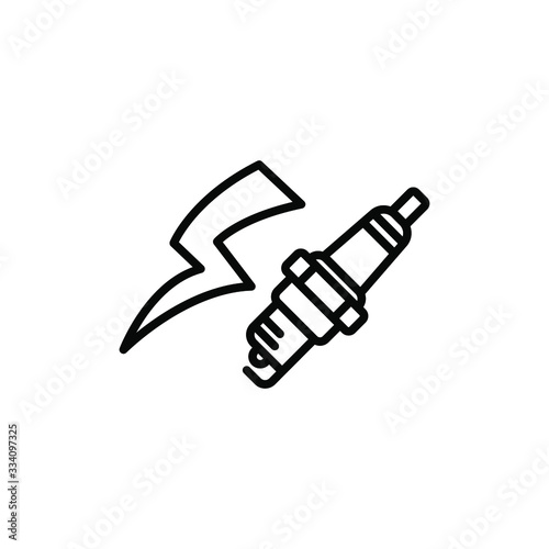 spark plug icon template