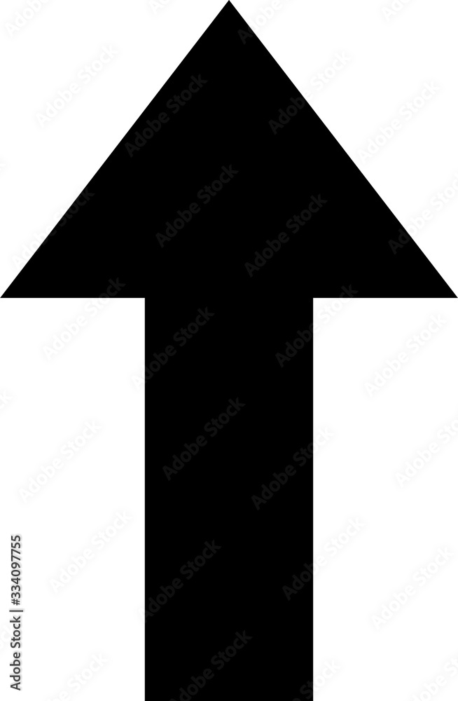 Fototapeta premium black up arrow icon upload arrow icon