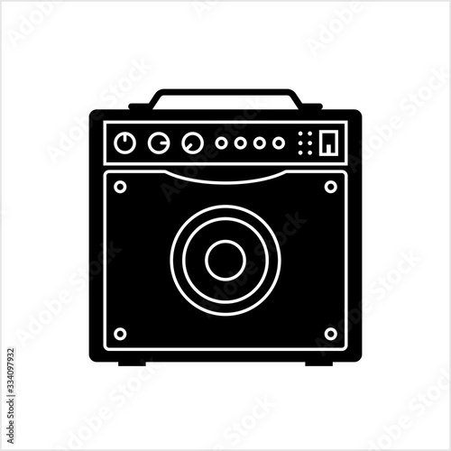 Guitar Amplifier Icon, Guitar Amp Icon, Electrical Signal Strengthener For Loudspeaker