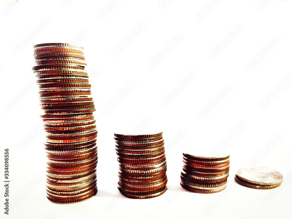 coins money increase to profit for concept investment fund finance and business