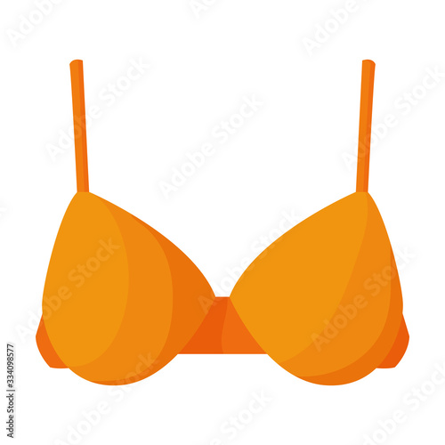 Bra vector icon.Cartoon vector icon isolated on white background bra.