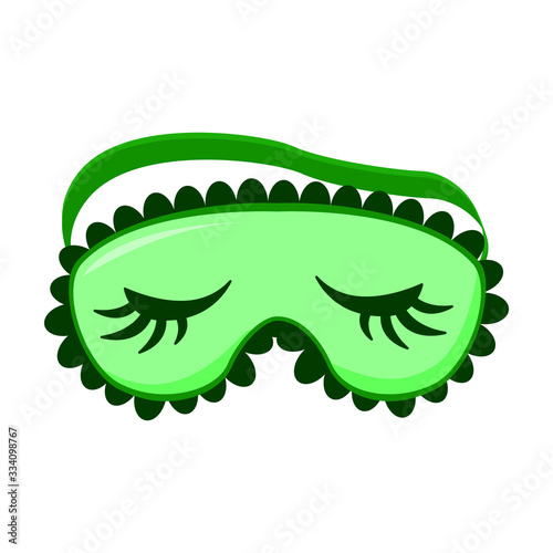 Sleep mask vector icon.Cartoon vector icon isolated on white background sleep mask.