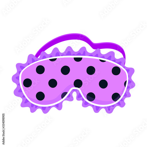 Sleep mask vector icon.Cartoon vector icon isolated on white background sleep mask.