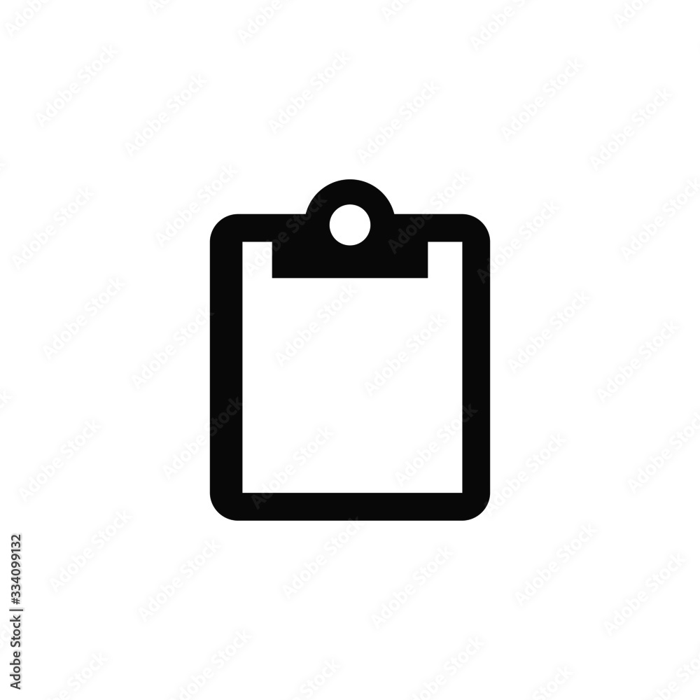 clipboard with blank paper vector icon clipboard with blank paper vector icon