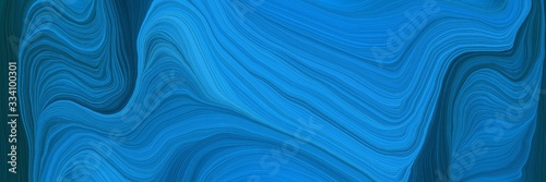 motion decorative waves style with strong blue, very dark blue and teal colors © Eigens
