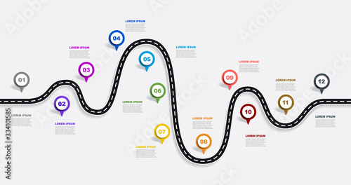 Infographic design template with place for your data. Vector illustration.