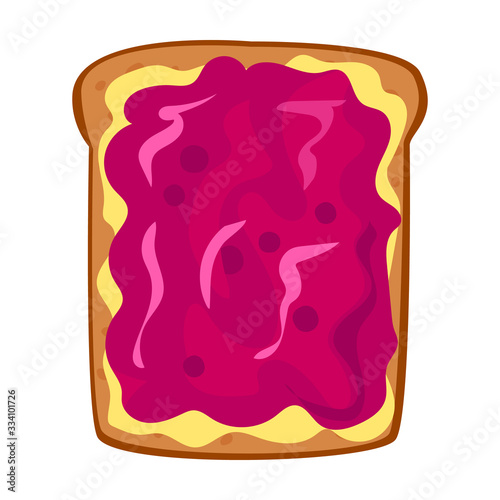Toast vector icon.Cartoon vector icon isolated on white background toast.