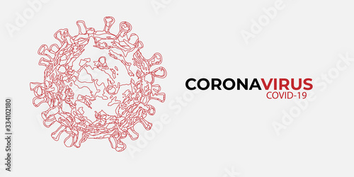 Coronavirus or Corona virus concept. covid-19