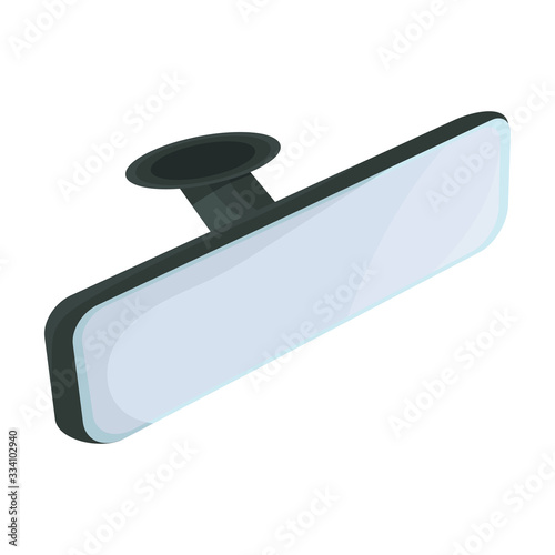Rear view mirrors vector icon.Cartoon vector icon isolated on white background rear view mirrors.