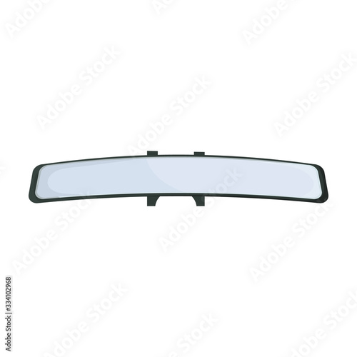 Rear view mirrors vector icon.Cartoon vector icon isolated on white background rear view mirrors.