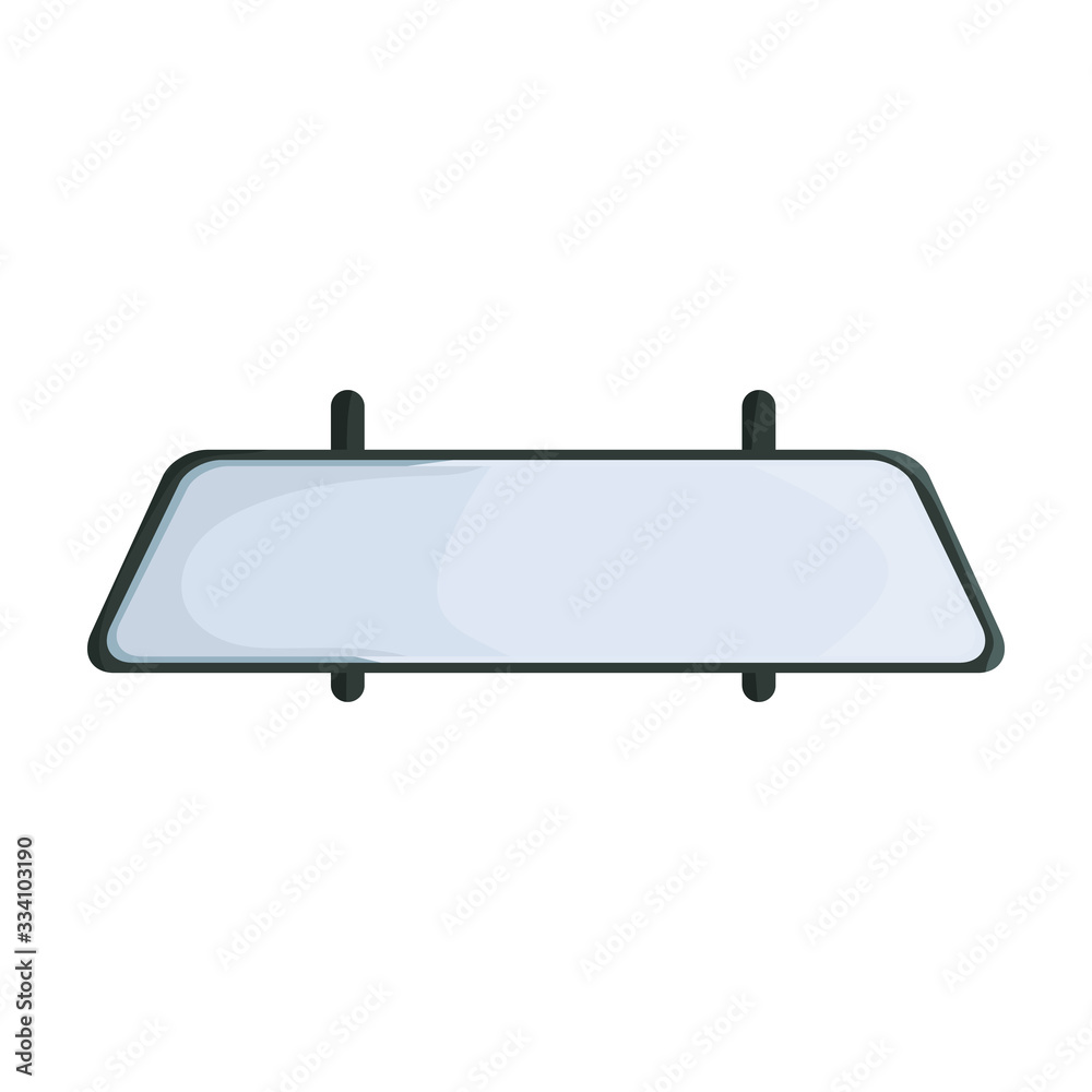 Rear view mirrors vector icon.Cartoon vector icon isolated on white background rear view mirrors. Rear view mirrors vector icon.Cartoon vector icon isolated on white background rear view mirrors.