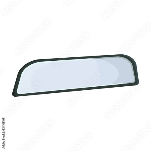 Rear view mirrors vector icon.Cartoon vector icon isolated on white background rear view mirrors.